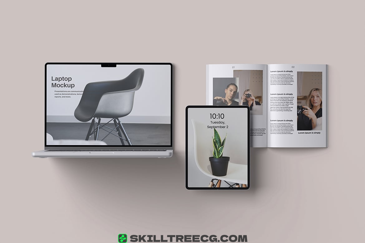 图片[3]-Device And Magazine Mockup（503624）-技能树